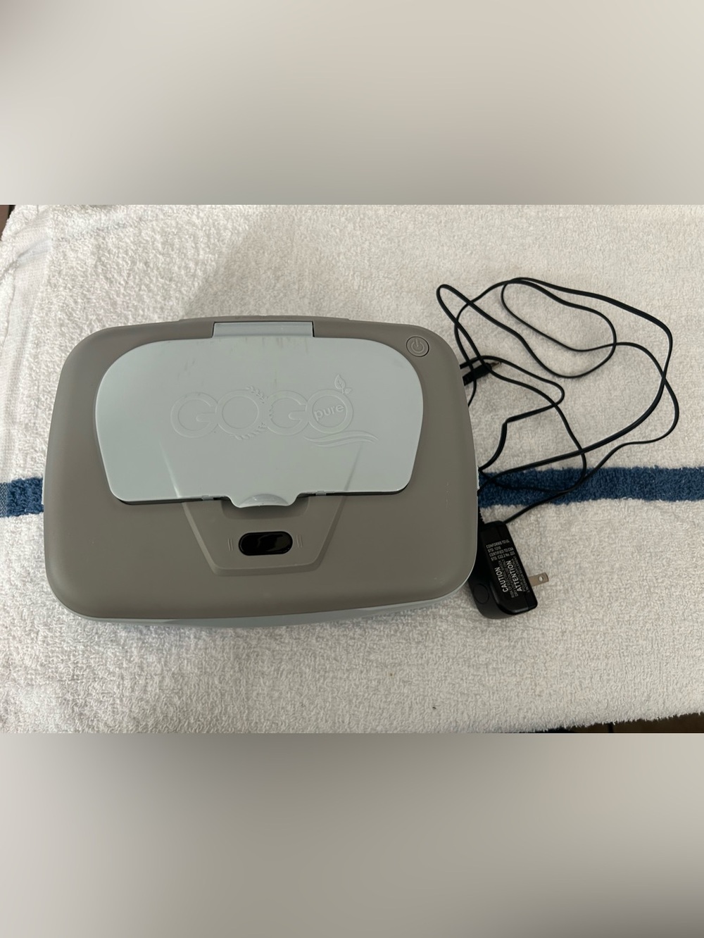 GOGO Wipes Warmer - Gray and White